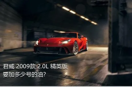 君威 2009款 2.0L 精英版要加多少号的油？