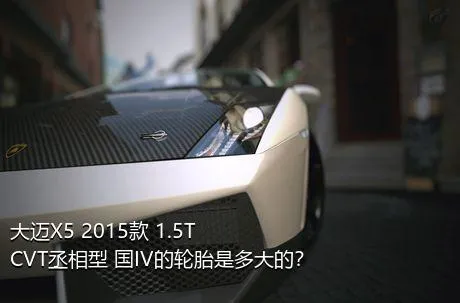 大迈X5 2015款 1.5T CVT丞相型 国IV的轮胎是多大的？