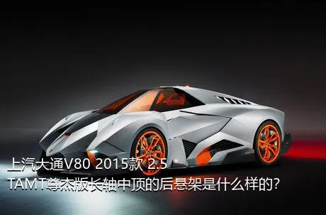 上汽大通V80 2015款 2.5TAMT尊杰版长轴中顶的后悬架是什么样的？