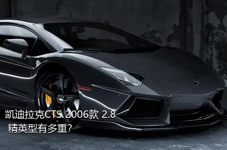 凯迪拉克CTS 2006款 2.8 精英型有多重？