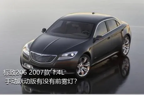 标致206 2007款 1.4L 手动跃动版有没有前雾灯？