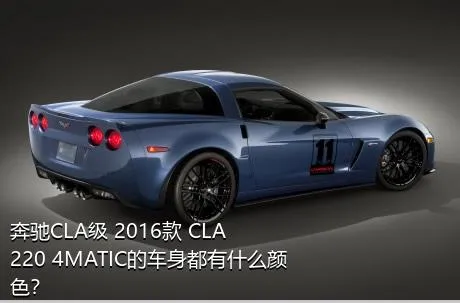 奔驰CLA级 2016款 CLA 220 4MATIC的车身都有什么颜色？