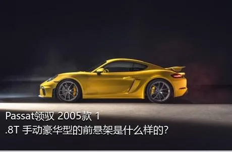 Passat领驭 2005款 1.8T 手动豪华型的前悬架是什么样的？