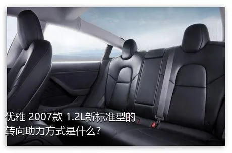 优雅 2007款 1.2L新标准型的转向助力方式是什么？