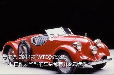 爱丽舍 2014款 WTCC纪念版 1.6L 自动豪华型的车身都有什么颜色？