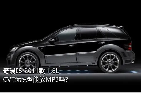 奇瑞E5 2011款 1.8L CVT优悦型能放MP3吗？