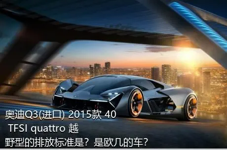 奥迪Q3(进口) 2015款 40 TFSI quattro 越野型的排放标准是？是欧几的车？