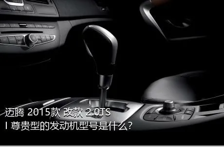 迈腾 2015款 改款 2.0TSI 尊贵型的发动机型号是什么？