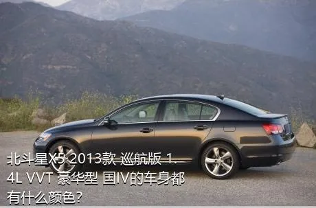 北斗星X5 2013款 巡航版 1.4L VVT 豪华型 国IV的车身都有什么颜色？