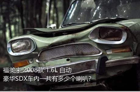 福美来 2008款 1.6L 自动豪华SDX车内一共有多少个喇叭？