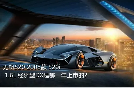 力帆520 2008款 520i 1.6L 经济型DX是哪一年上市的？