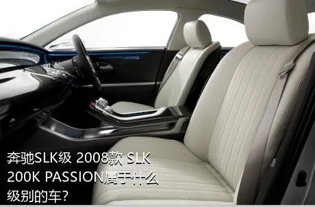 奔驰SLK级 2008款 SLK 200K PASSION属于什么级别的车？