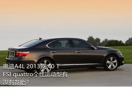 奥迪A4L 2013款 40 TFSI quattro个性运动型有没有备胎？