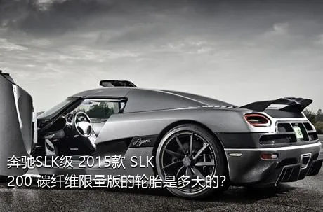 奔驰SLK级 2015款 SLK 200 碳纤维限量版的轮胎是多大的？