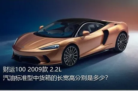 财运100 2009款 2.2L汽油标准型中货箱的长宽高分别是多少？