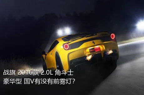 战旗 2016款 2.0L 角斗士豪华型 国V有没有前雾灯？