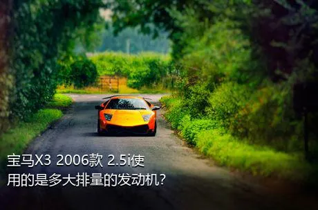 宝马X3 2006款 2.5i使用的是多大排量的发动机？