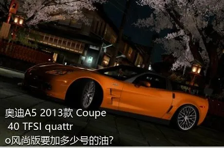 奥迪A5 2013款 Coupe 40 TFSI quattro风尚版要加多少号的油？