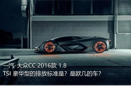 一汽-大众CC 2016款 1.8TSI 豪华型的排放标准是？是欧几的车？