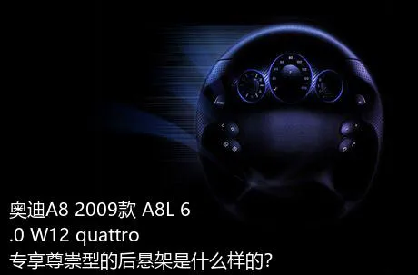 奥迪A8 2009款 A8L 6.0 W12 quattro 专享尊崇型的后悬架是什么样的？