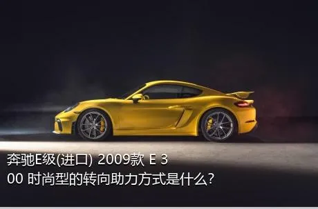 奔驰E级(进口) 2009款 E 300 时尚型的转向助力方式是什么？