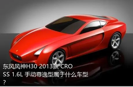 东风风神H30 2013款 CROSS 1.6L 手动尊逸型属于什么车型？