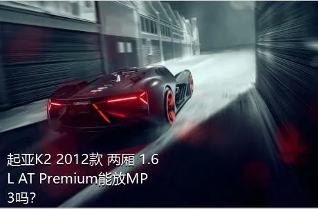 起亚K2 2012款 两厢 1.6L AT Premium能放MP3吗？