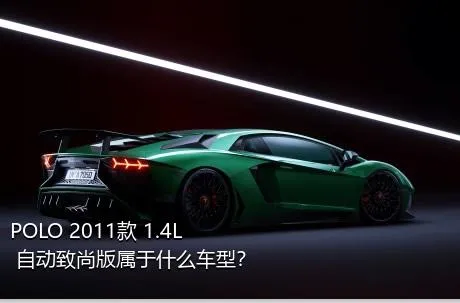 POLO 2011款 1.4L 自动致尚版属于什么车型？