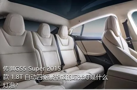 传祺GS5 Super 2015款 1.8T 自动四驱豪华版的远光灯是什么灯泡？