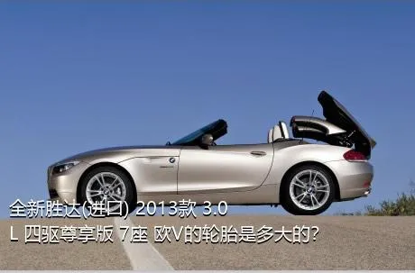 全新胜达(进口) 2013款 3.0L 四驱尊享版 7座 欧V的轮胎是多大的？