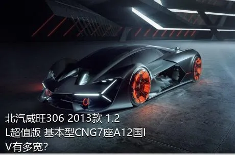 北汽威旺306 2013款 1.2L超值版 基本型CNG7座A12国IV有多宽？