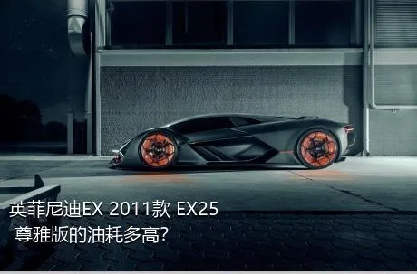 英菲尼迪EX 2011款 EX25 尊雅版的油耗多高？