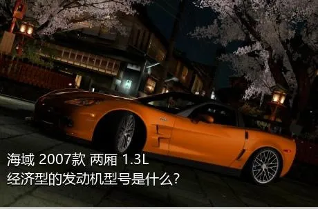 海域 2007款 两厢 1.3L 经济型的发动机型号是什么？