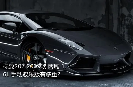 标致207 2009款 两厢 1.6L 手动驭乐版有多重？