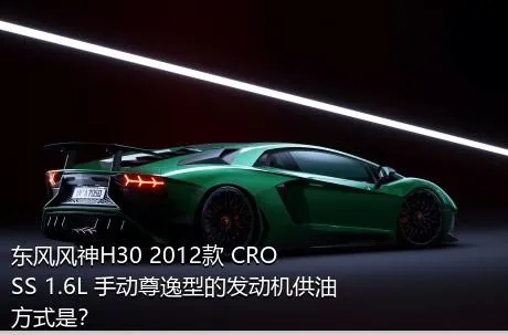 东风风神H30 2012款 CROSS 1.6L 手动尊逸型的发动机供油方式是？