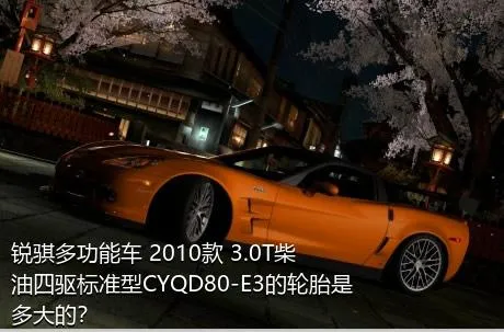 锐骐多功能车 2010款 3.0T柴油四驱标准型CYQD80-E3的轮胎是多大的？