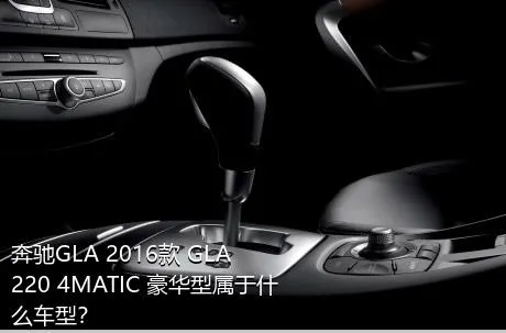 奔驰GLA 2016款 GLA 220 4MATIC 豪华型属于什么车型？