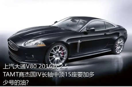 上汽大通V80 2016款 2.5TAMT商杰国IV长轴中顶15座要加多少号的油？