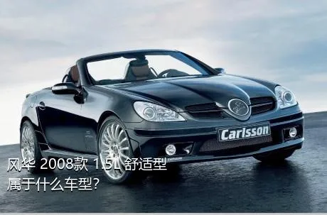 风华 2008款 1.5L 舒适型属于什么车型？