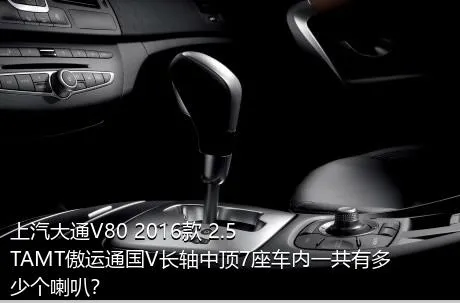 上汽大通V80 2016款 2.5TAMT傲运通国V长轴中顶7座车内一共有多少个喇叭？