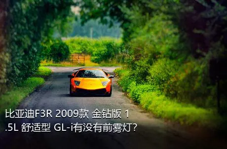 比亚迪F3R 2009款 金钻版 1.5L 舒适型 GL-i有没有前雾灯？