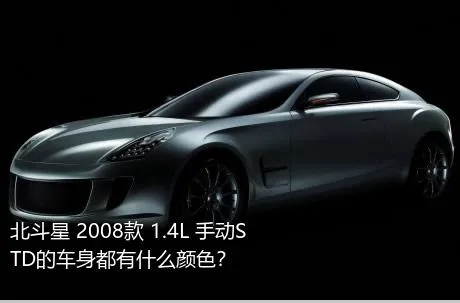 北斗星 2008款 1.4L 手动STD的车身都有什么颜色？