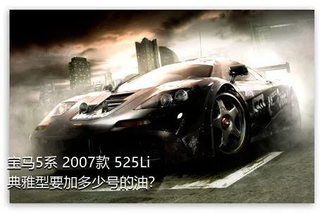 宝马5系 2007款 525Li 典雅型要加多少号的油？