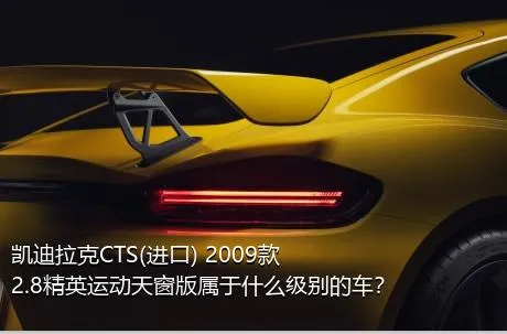 凯迪拉克CTS(进口) 2009款 2.8精英运动天窗版属于什么级别的车？