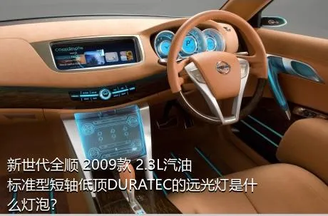 新世代全顺 2009款 2.3L汽油标准型短轴低顶DURATEC的远光灯是什么灯泡？