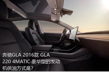 奔驰GLA 2016款 GLA 220 4MATIC 豪华型的发动机供油方式是？