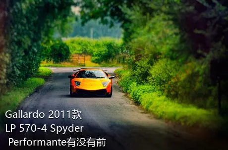 Gallardo 2011款 LP 570-4 Spyder Performante有没有前雾灯？