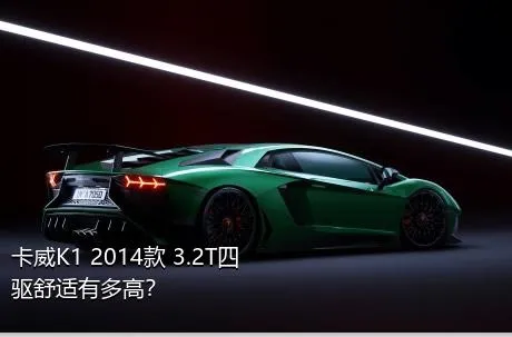 卡威K1 2014款 3.2T四驱舒适有多高？