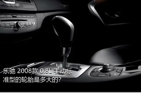 乐驰 2008款 0.8L 手动标准型的轮胎是多大的？