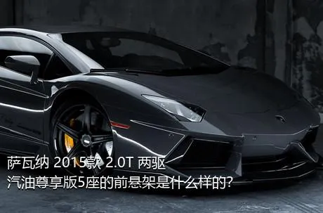 萨瓦纳 2015款 2.0T 两驱汽油尊享版5座的前悬架是什么样的？